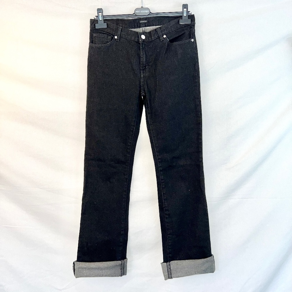 JOSEPH 'Fulham' - Women's Vintage 29/6 Black Denim - Straight/Wide Leg - 80% OFF